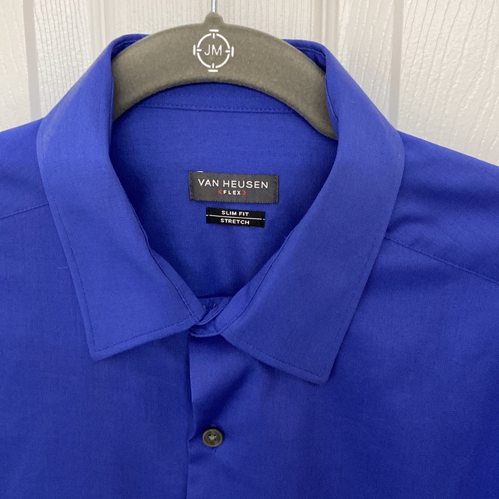 Van Heusen Flex, Men’s button down shirt, 16, 34/35 - Picture 3 of 8